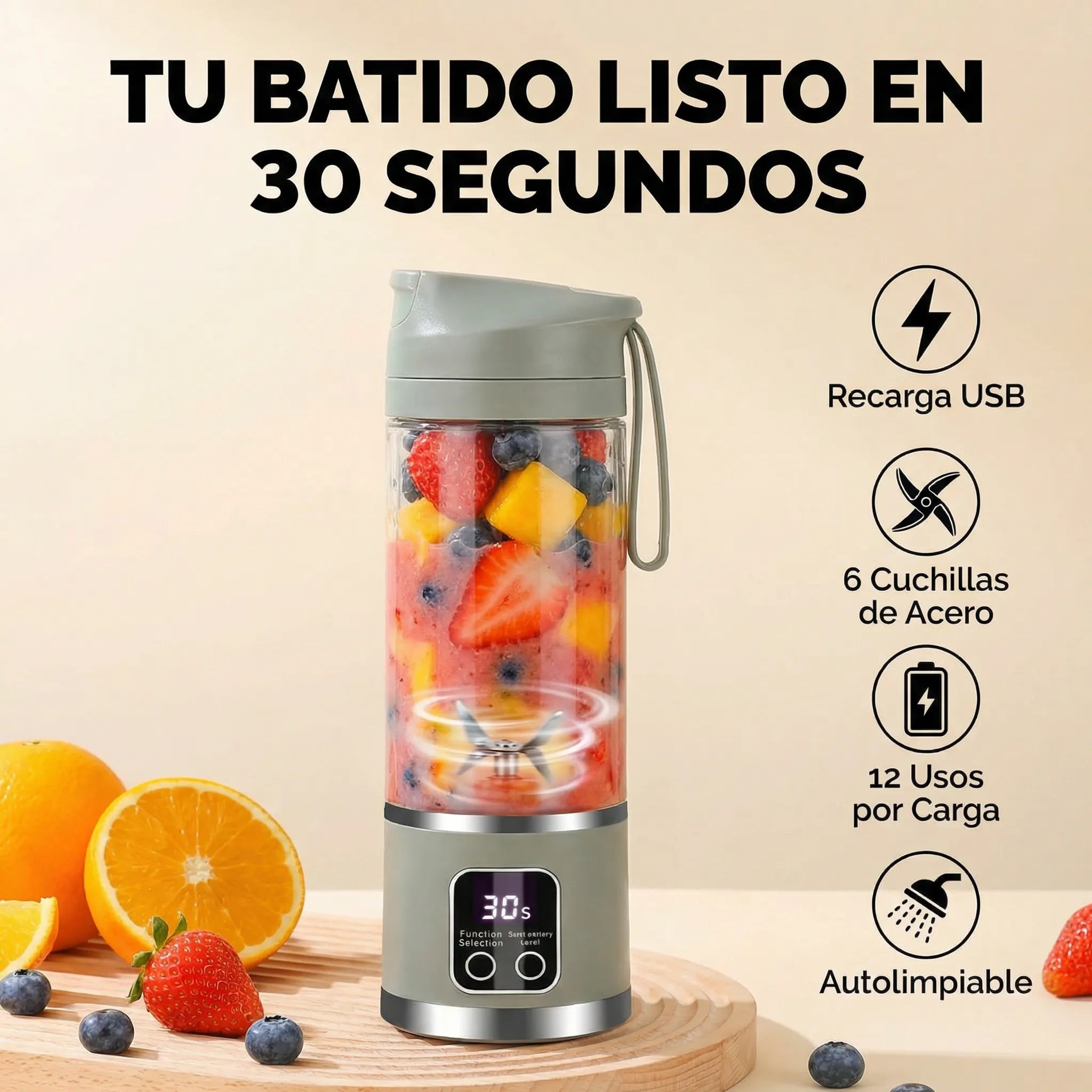 Licuadora Portátil Recargable USB