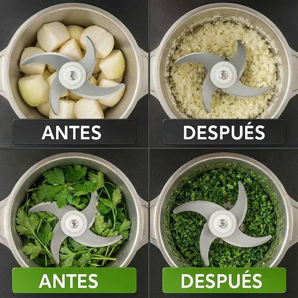 Picadora Eléctrica de Acero Inoxidable con Alta Potencia