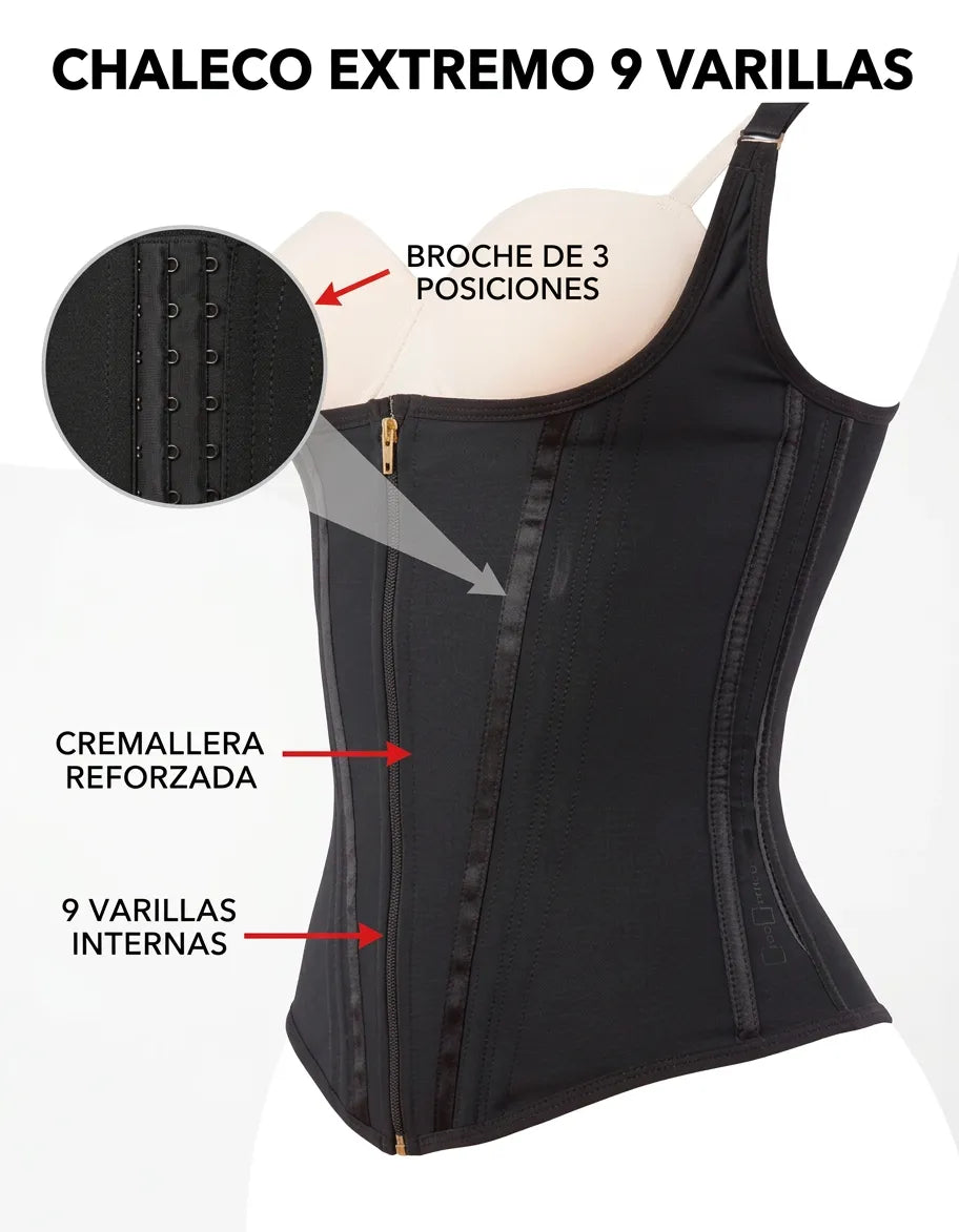 Chaleco Moldeador Extremo de 9 Varillas